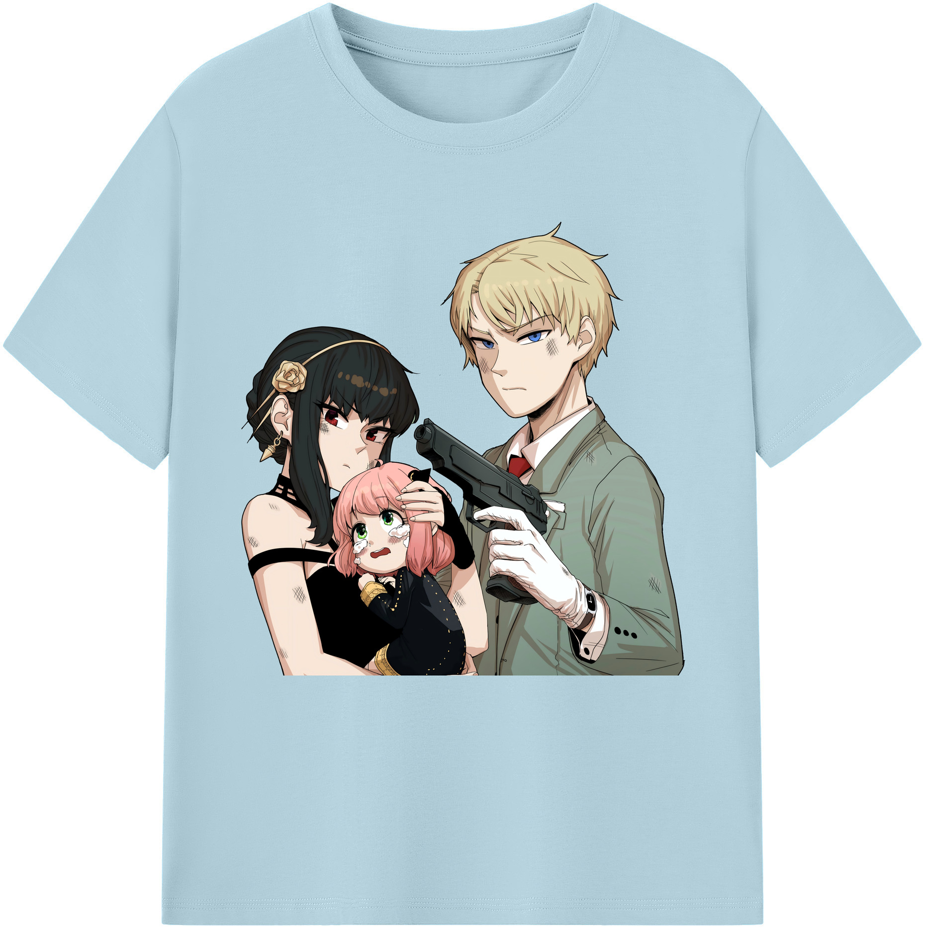 （画像用） SPY×FAMILY间谍家家酒 綿100％半袖Tシャツ（フロントプリント）